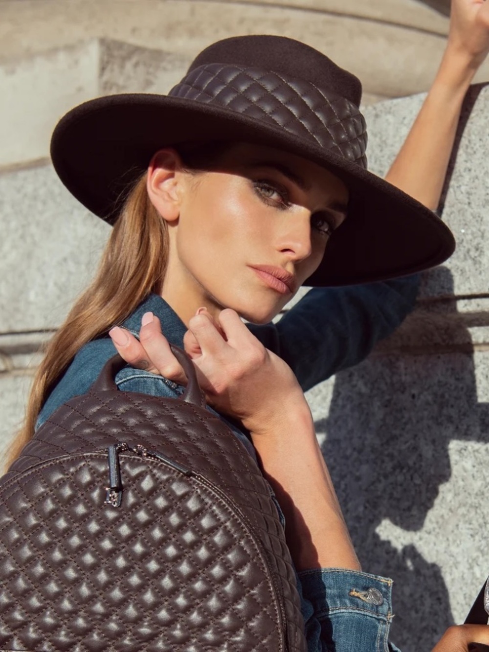 Eric Javits Quilty Fedora Hat, NWT
